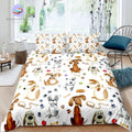 Housse de Couette Motif Chien Drôle