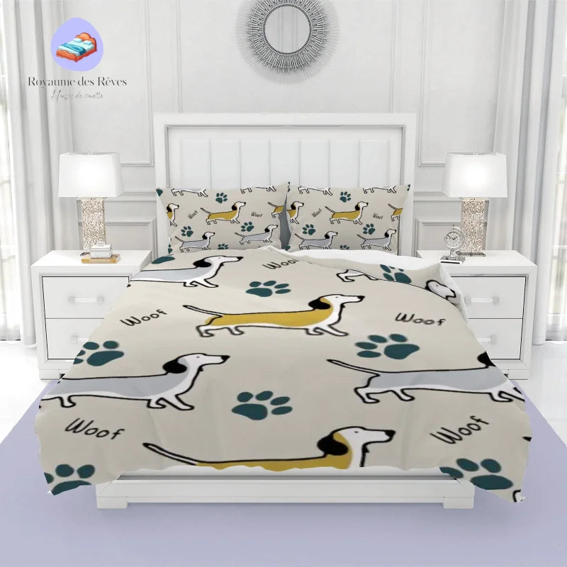 Housse de Couette Motif Chien