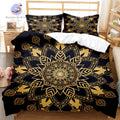 Housse de Couette Motif Doré