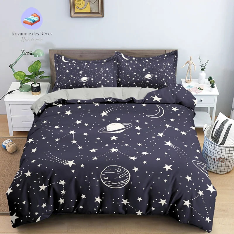 Housse de Couette Motif Espace