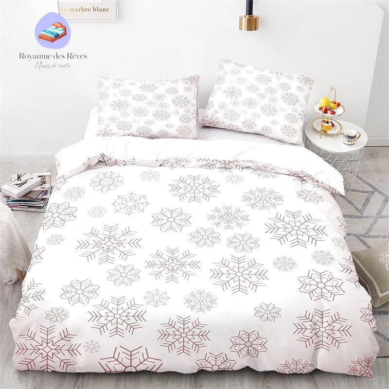 Snowflake Pattern Duvet Cover