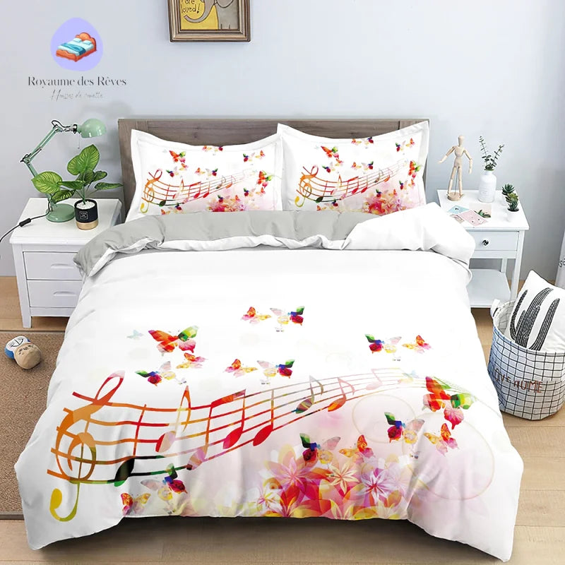 Housse de Couette Motif Musique