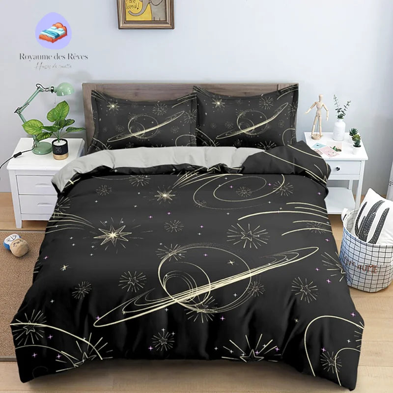 Housse de Couette Motif Saturne