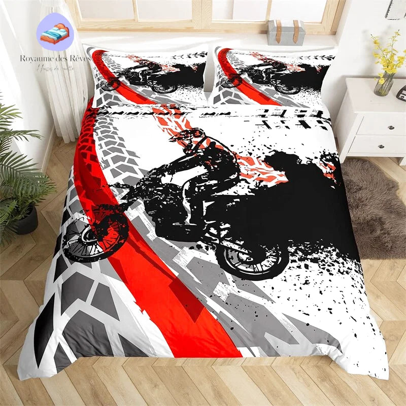 Housse de Couette Moto 220x240
