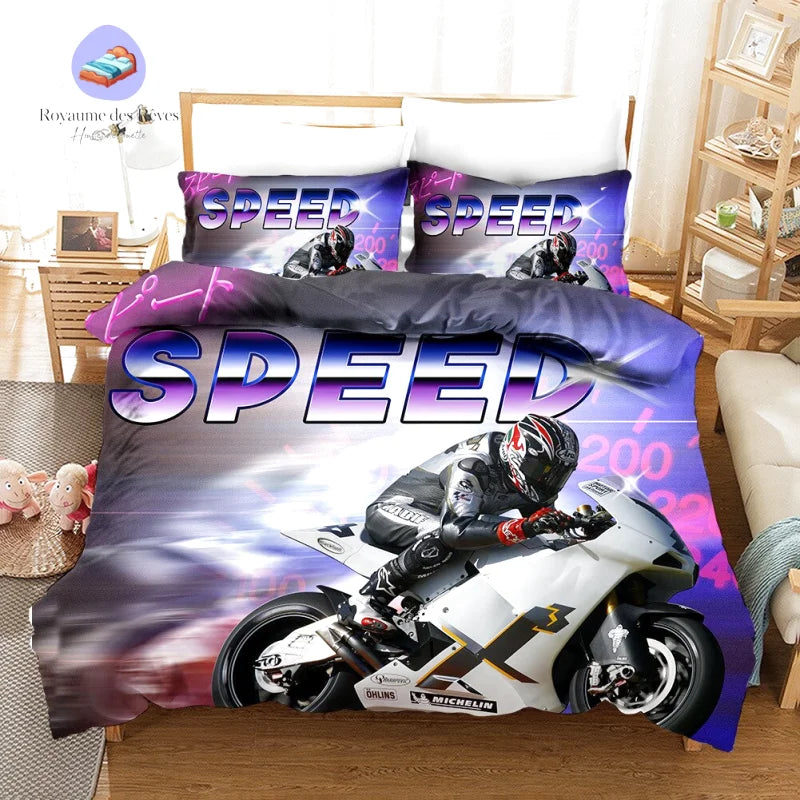 Housse de Couette Moto Speed