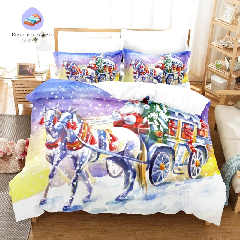 Weihnachtsbettbezug 140x200