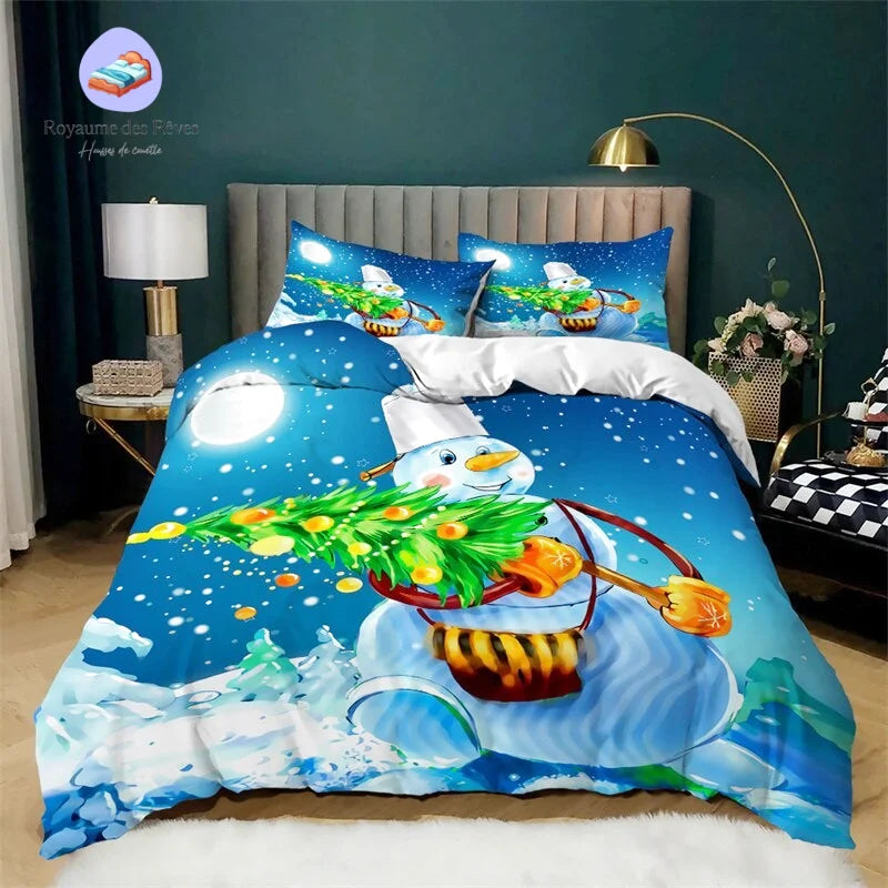 Weihnachtsbettbezug 220x240