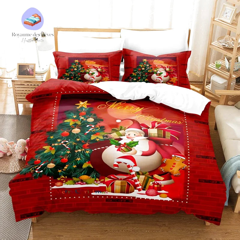 Copripiumino natalizio dei cartoni animati