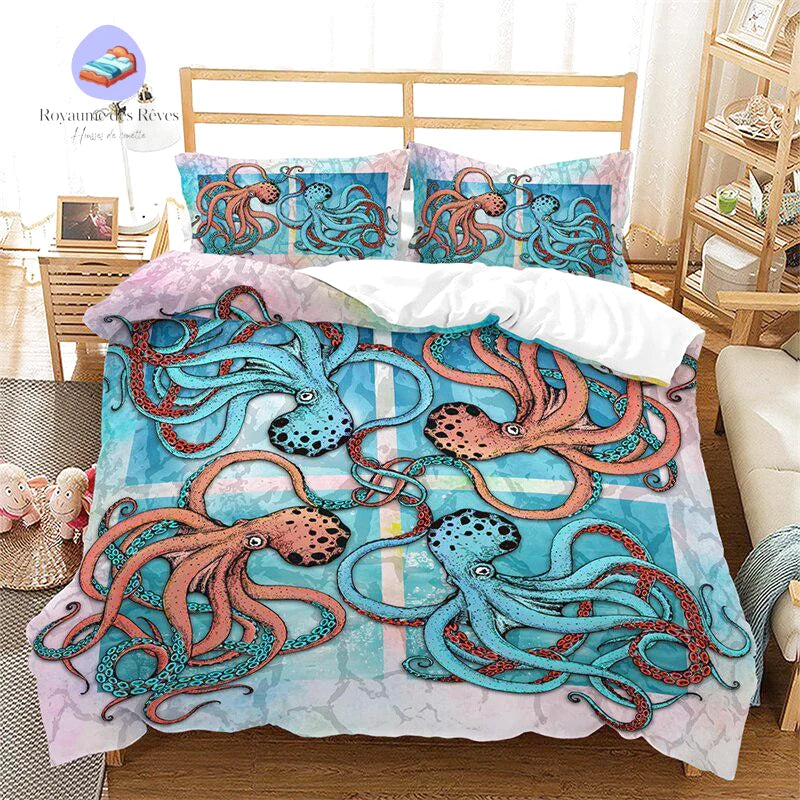 Copripiumino Ocean Calamari