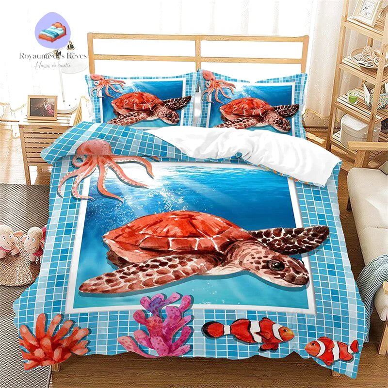 Copripiumino oceano pesce pagliaccio