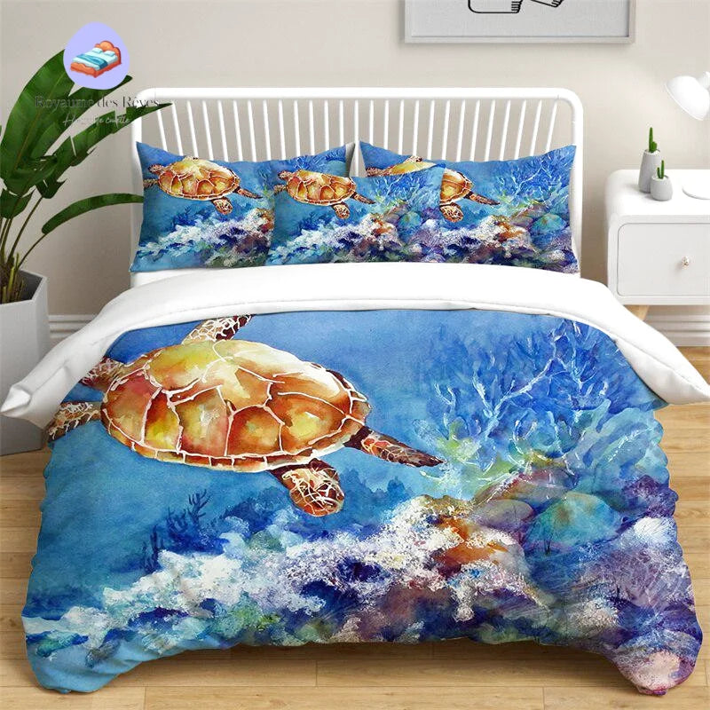 Copripiumino oceano turchese