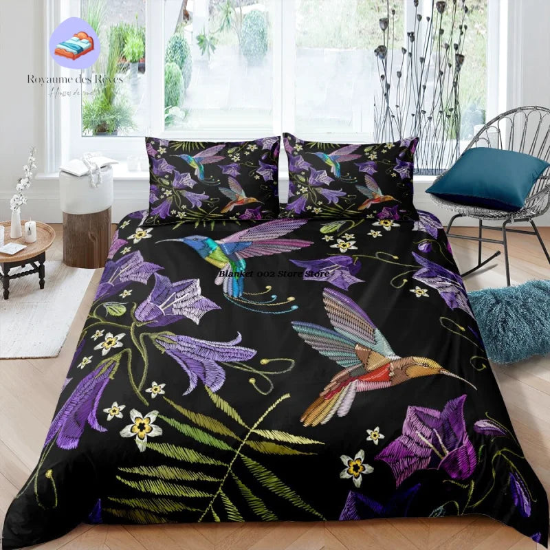 Housse de Couette Oiseau 2 Personnes