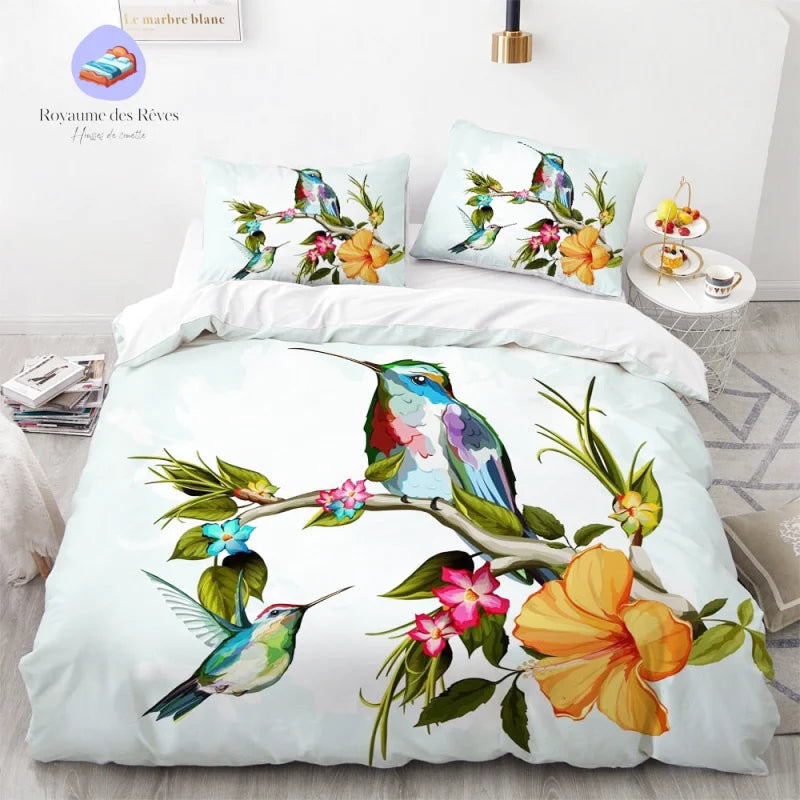 Housse de Couette Oiseau Colibri