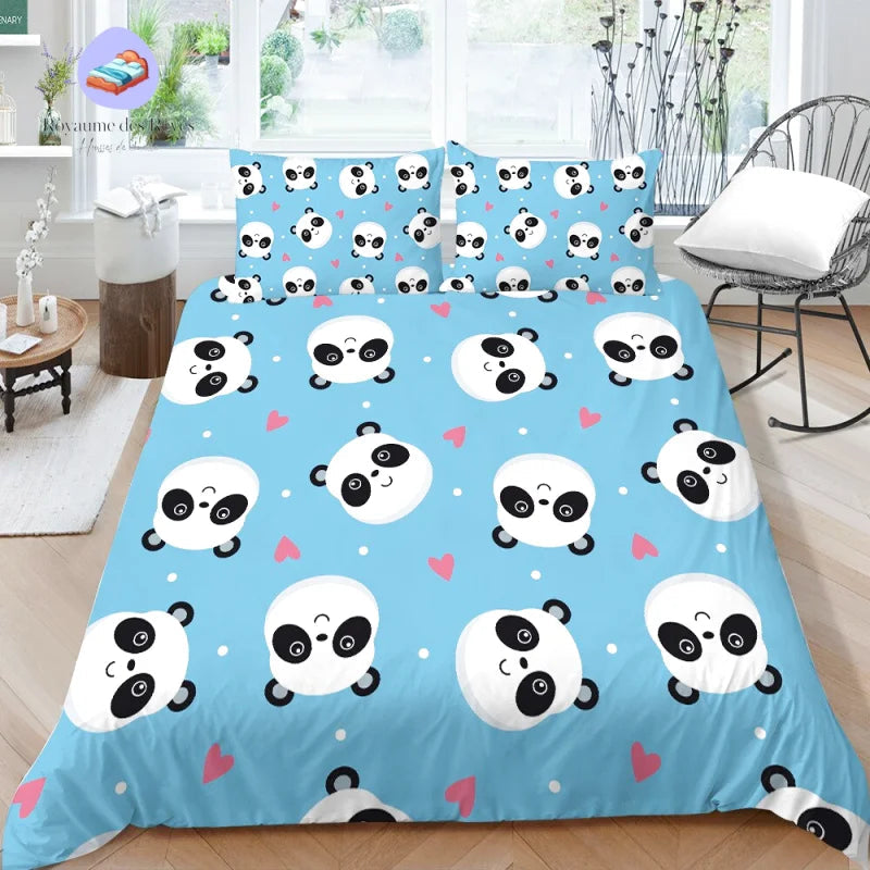 Housse de Couette Panda 1 Personne