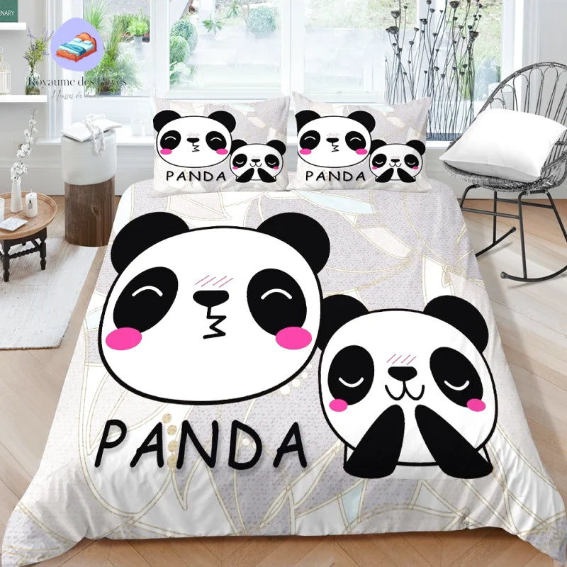 Housse de Couette Panda Mignon