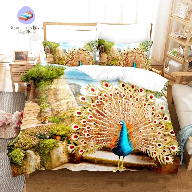 Housse de Couette Paon Enfant