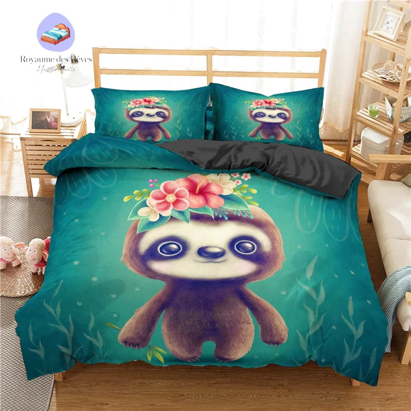 Housse de Couette Paresseux Bébé