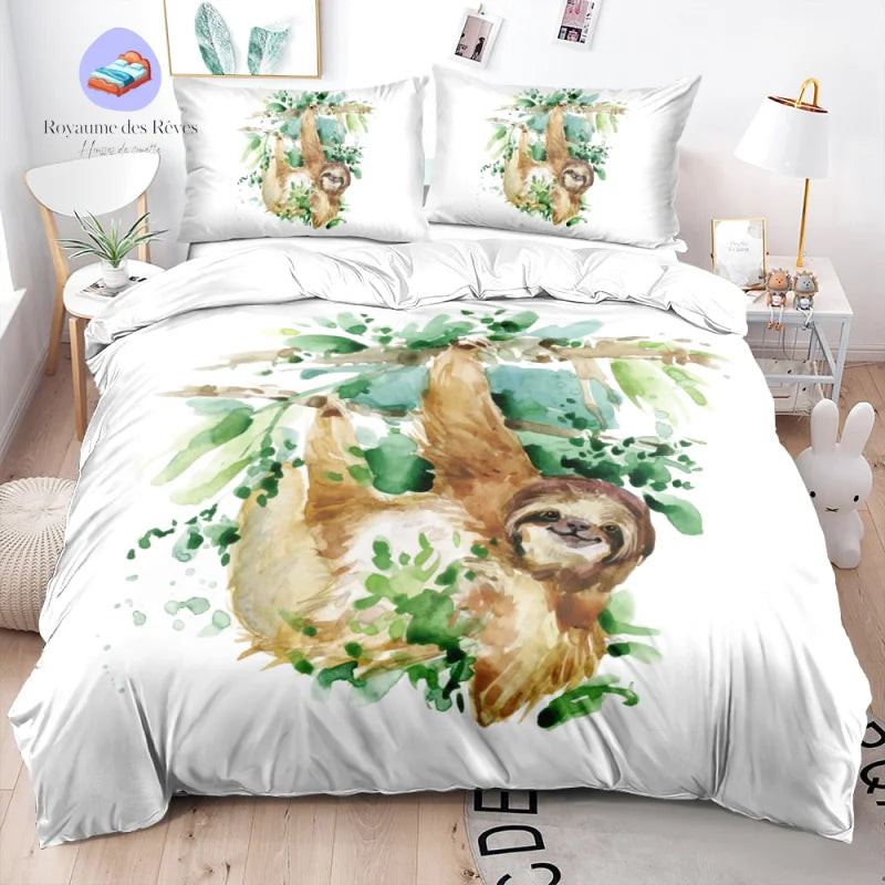 Housse de Couette Paresseux Peinture