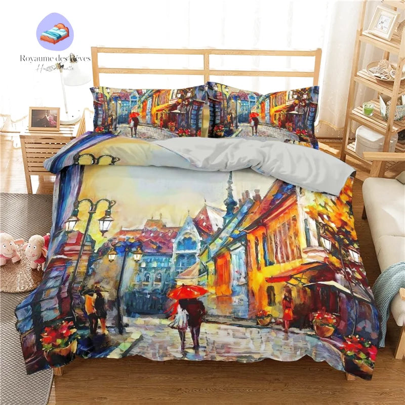 Housse de Couette Paris Peinture