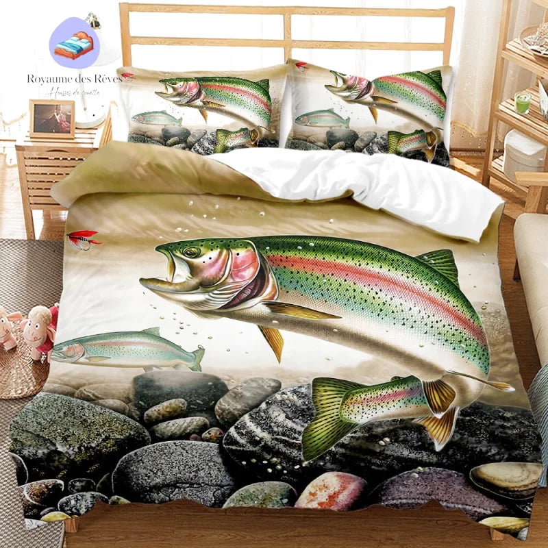 Housse de Couette Pêche Océan