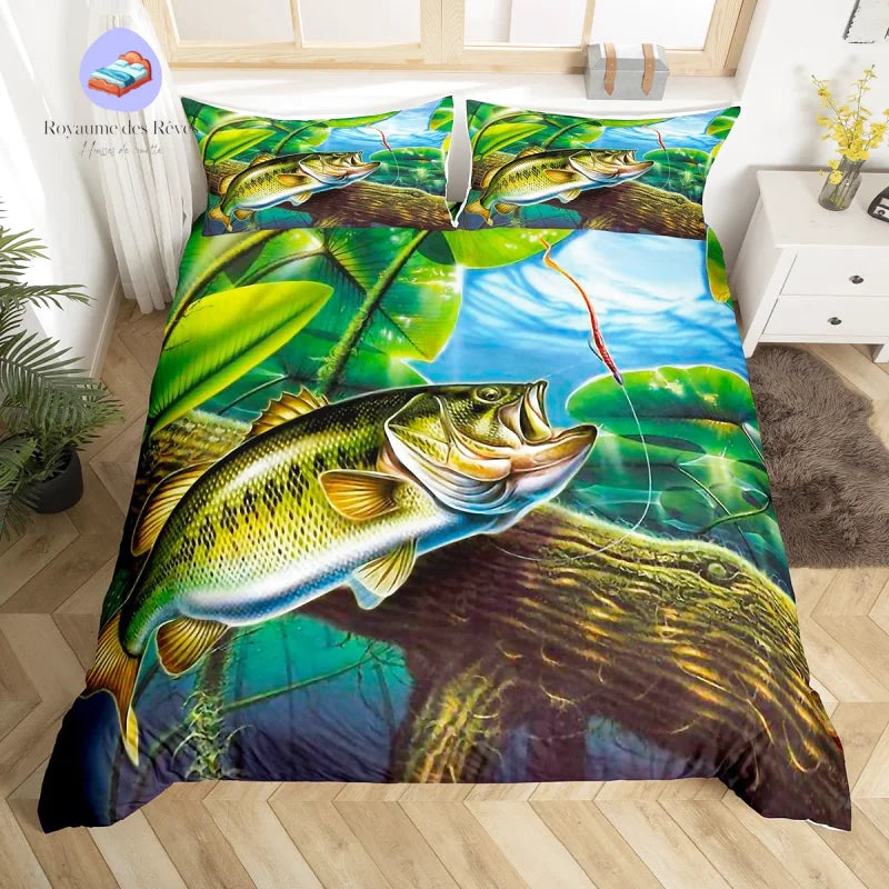 Housse de Couette Pêche à la Ligne