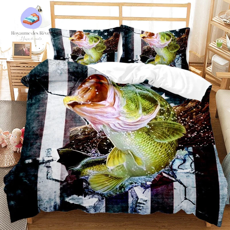 Housse de Couette Pêcheur Carnassier