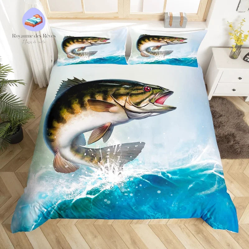 Housse de Couette Pêcheur en Mer