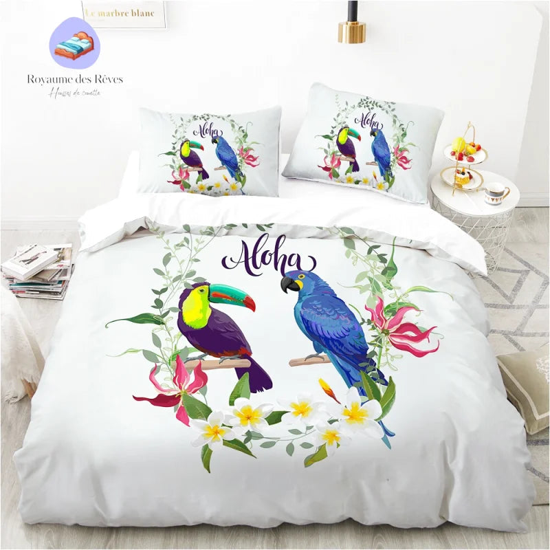 Housse de Couette Perroquet Aloha