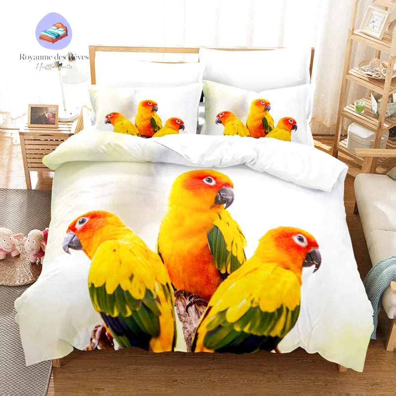 Housse de Couette Perroquet Conure