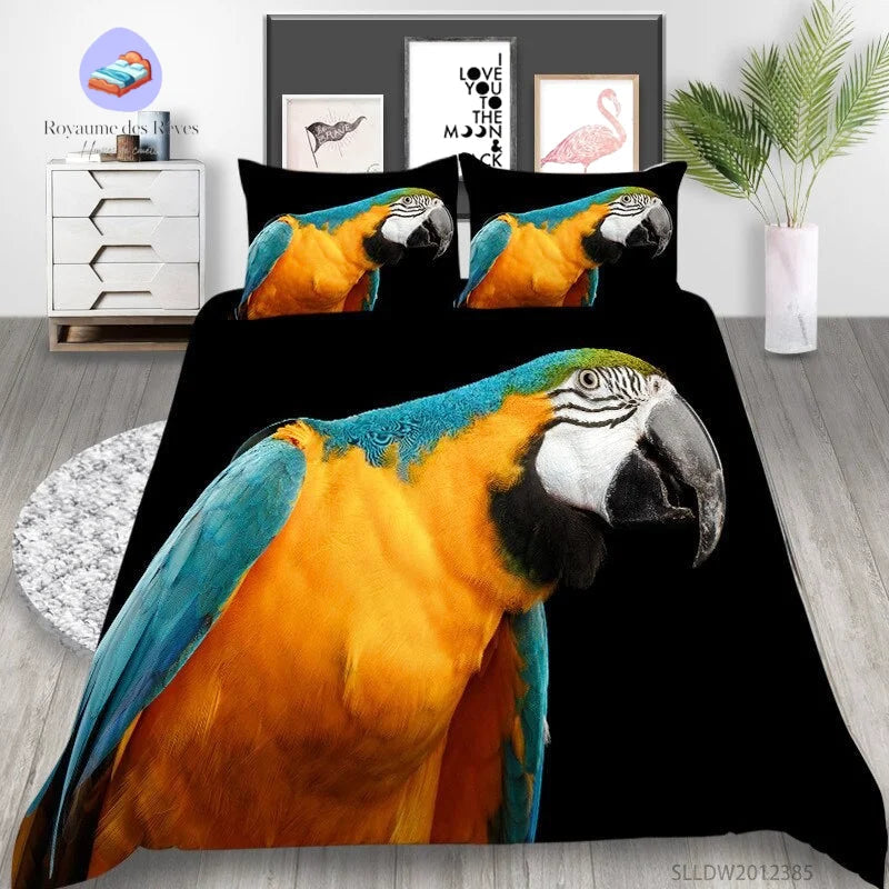 Housse de Couette Perroquet Drôle