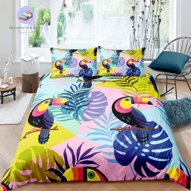 Housse de Couette Perroquet Toucan