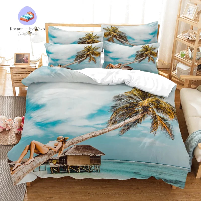 Housse de Couette Plage Femme