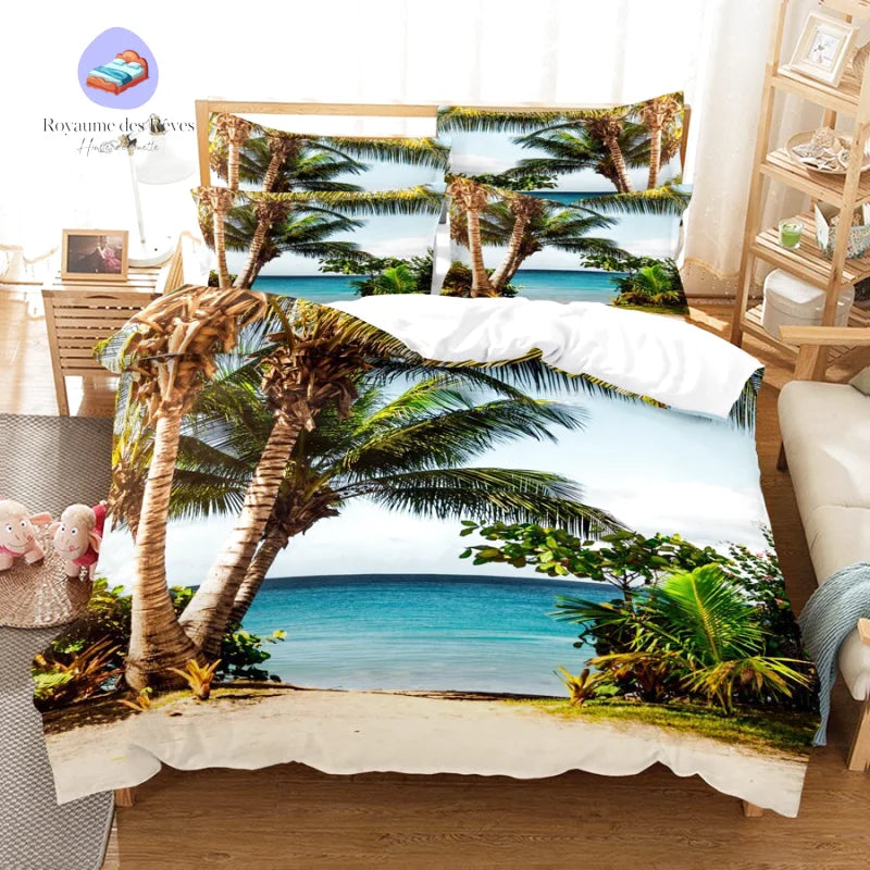 Housse de Couette Plage Paradisiaque