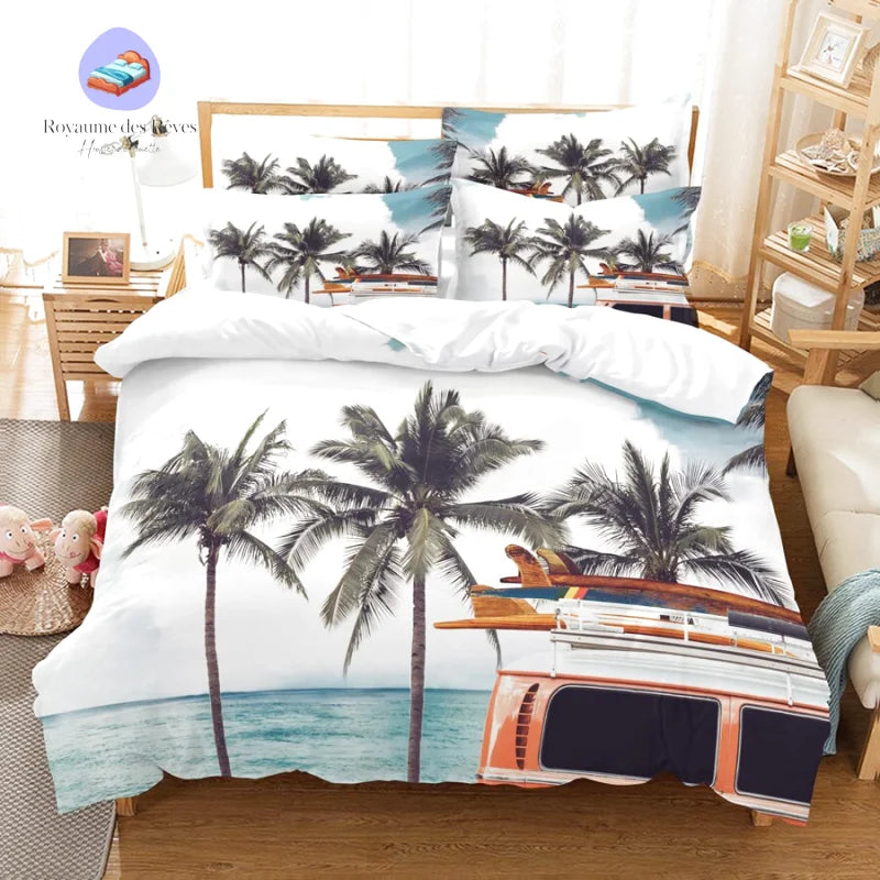 Housse de Couette Plage Surf