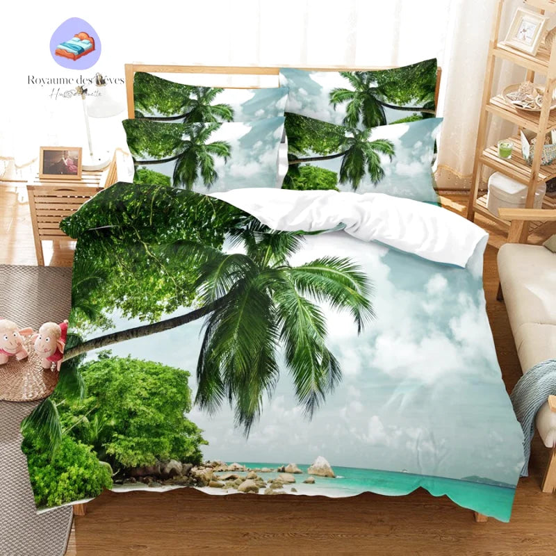 Housse de Couette Plage Tropique