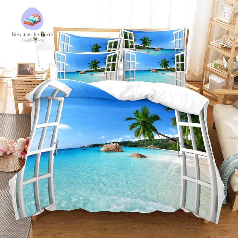 Housse de Couette Plage Voyage