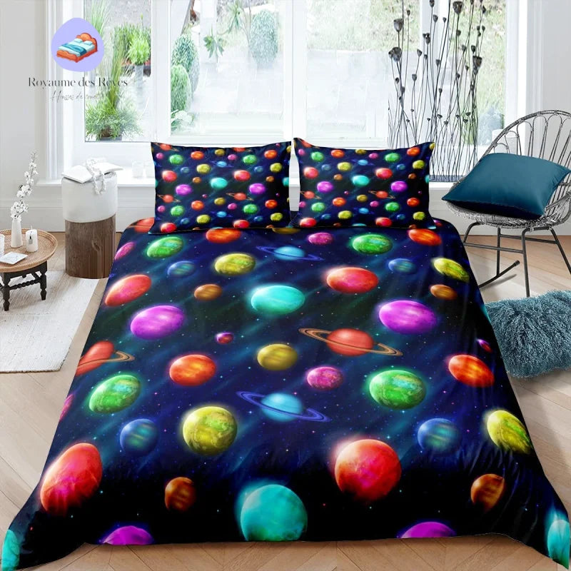Housse de Couette Planète Géantes Gazeuses