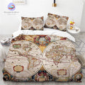 Housse de Couette Planisphère Vintage
