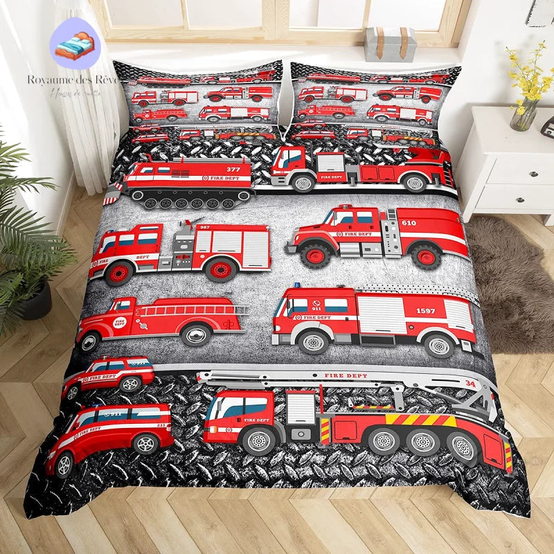 Housse de Couette Pompier Garçon