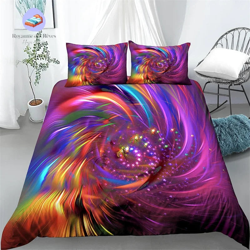 Housse de Couette Psychédélique Couleurs