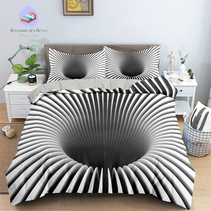 Housse de Couette Psychédélique Trou Noir