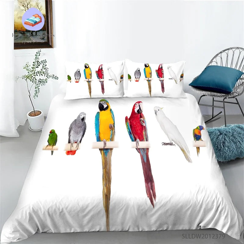 Housse de Couette Race de Perroquet