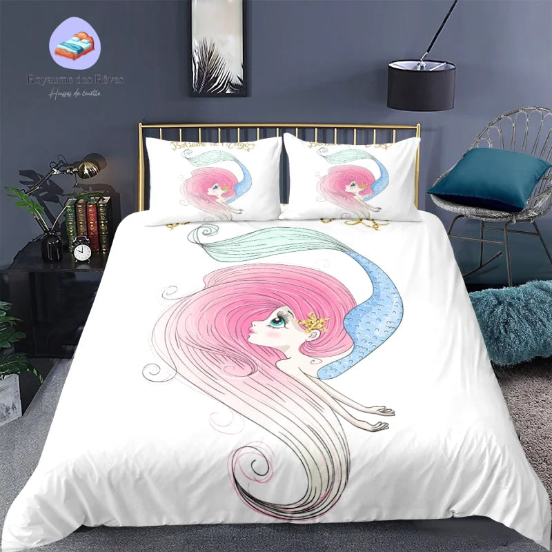 Housse de Couette Sirène Nageoire