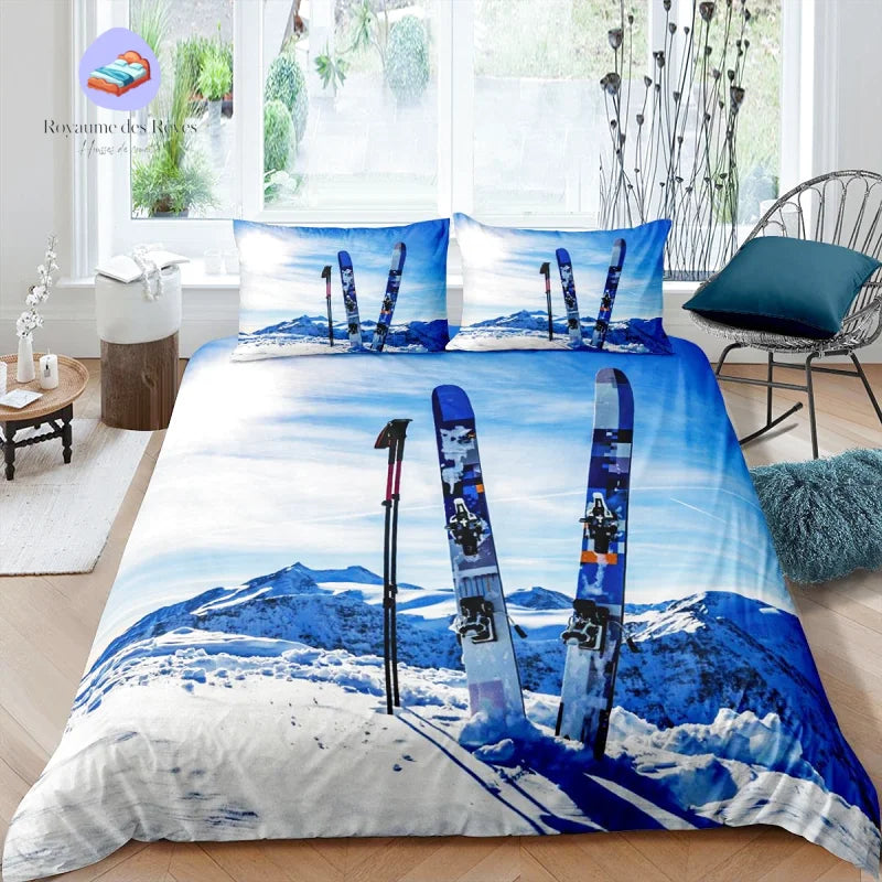 Housse de Couette Ski Paysage