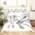 Housse de Couette Ski Tout Blanc