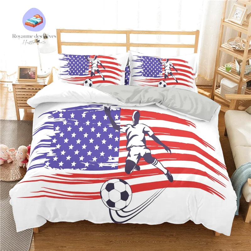 Housse de Couette Soccer Américain