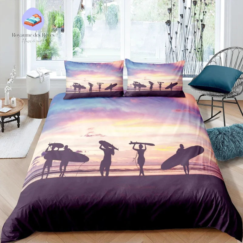 Housse de Couette Surf Plage