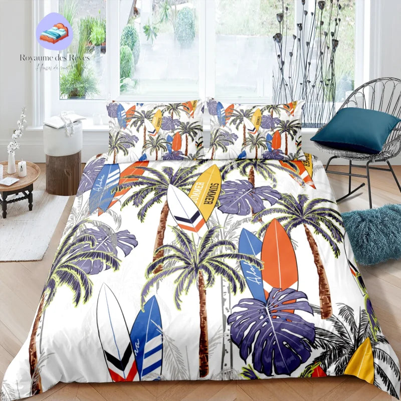 Housse de Couette Surf Tropical