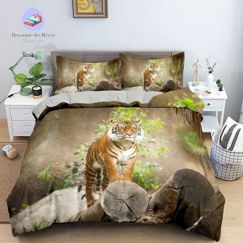 Housse de Couette Tigre 240X220