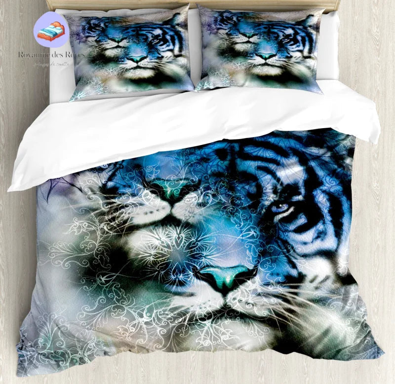 Housse de Couette Tigre Blanche